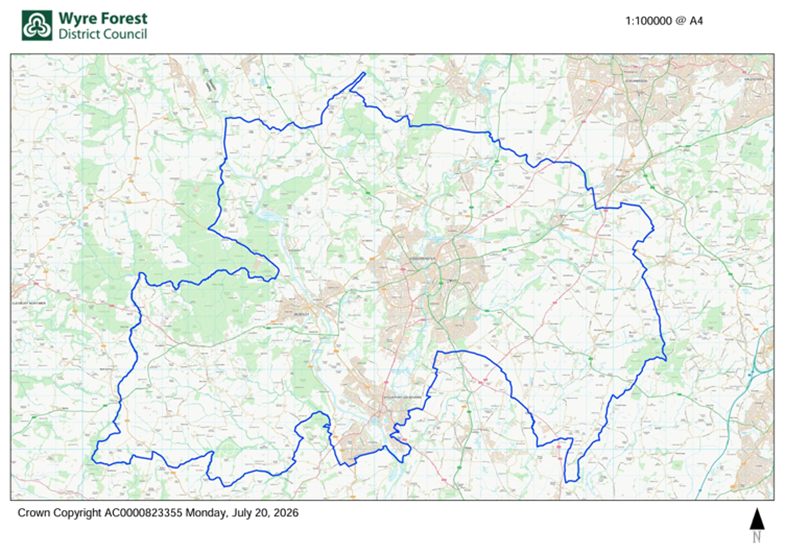 map showing boundaries