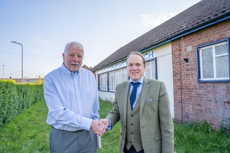 Richard Collie (left) and Councillor Marcus Hart (right)