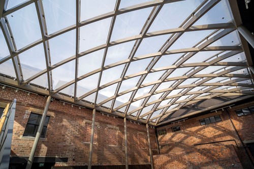 A glass ceiling