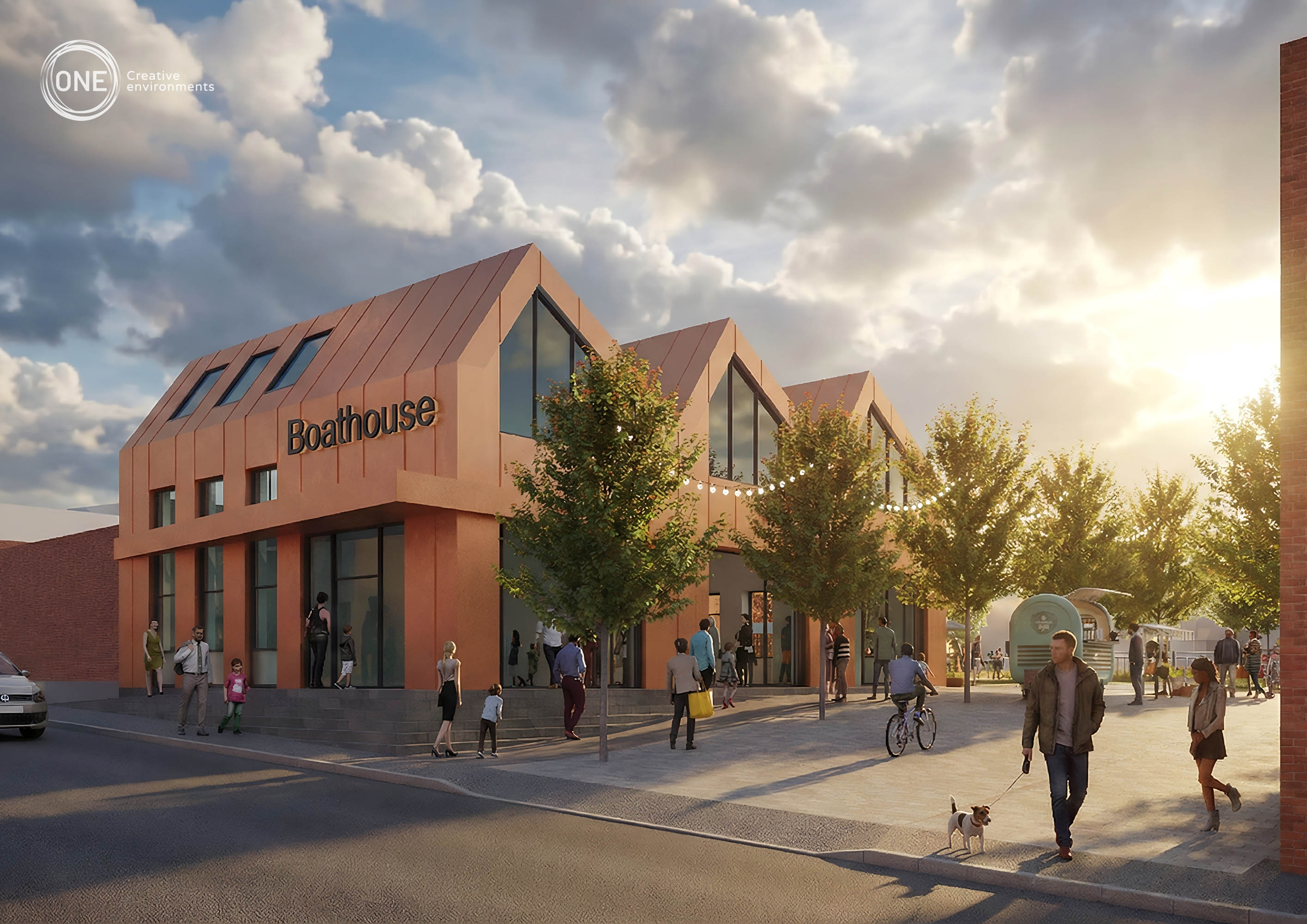 Artist impression of exterior of Bridge Street.